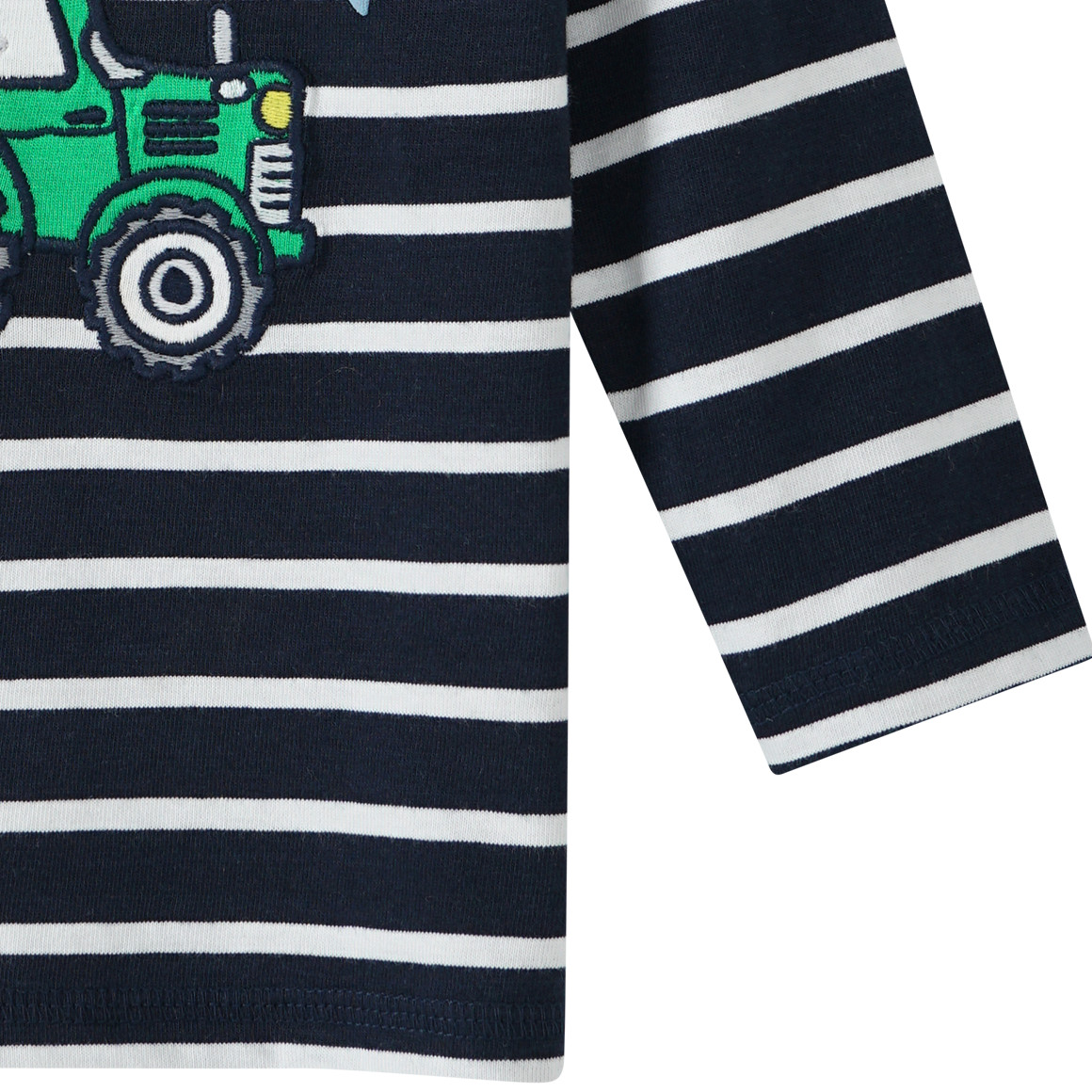 Baby Langarmshirt mit Trecker-Applikation