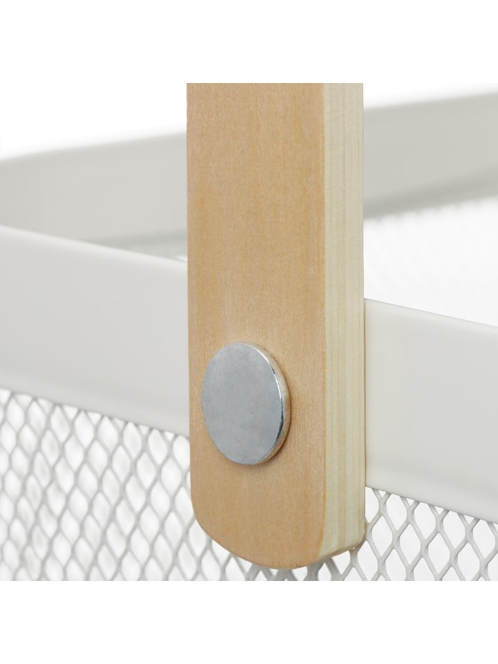 relaxdays Aufbewahrungskorb in Weiß - (B)26 x (H)17,5 x (T)24,5 cm günstig kaufen onesize