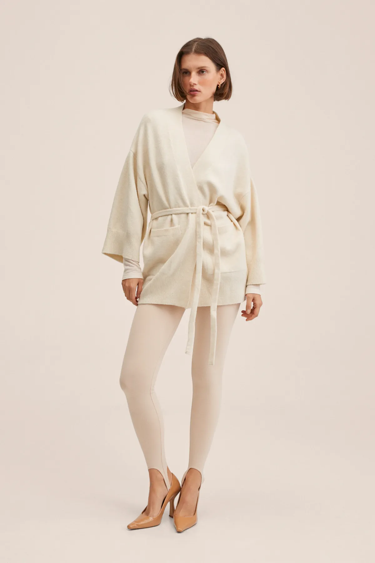 MANGO Woman  Strickjacke - Rosa - Regular Fit