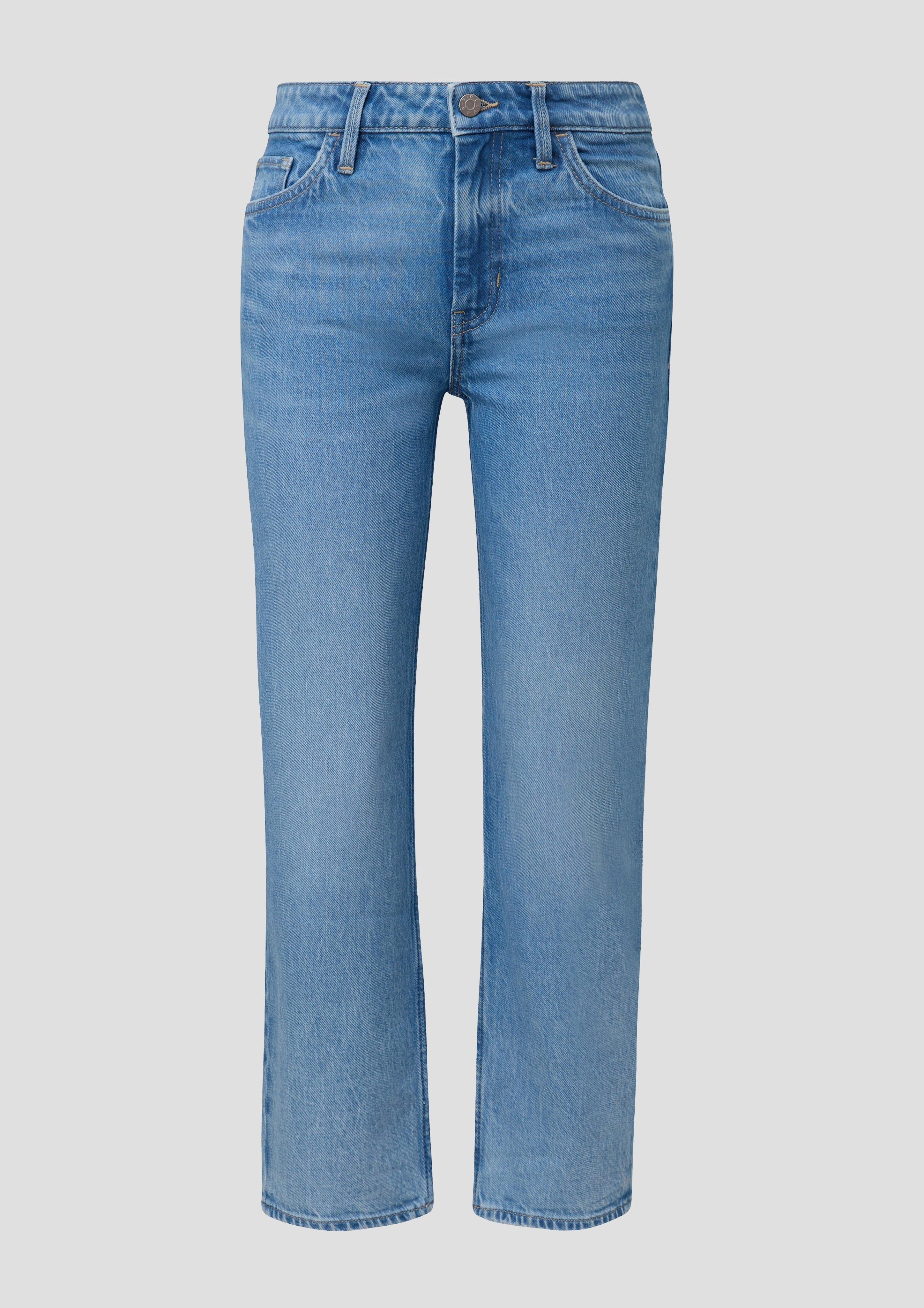 360° Denim / Cropped Jeans Karolin / Regular Fit / Mid Rise / Straight Leg / All-over-Muster  2143851-54Z2