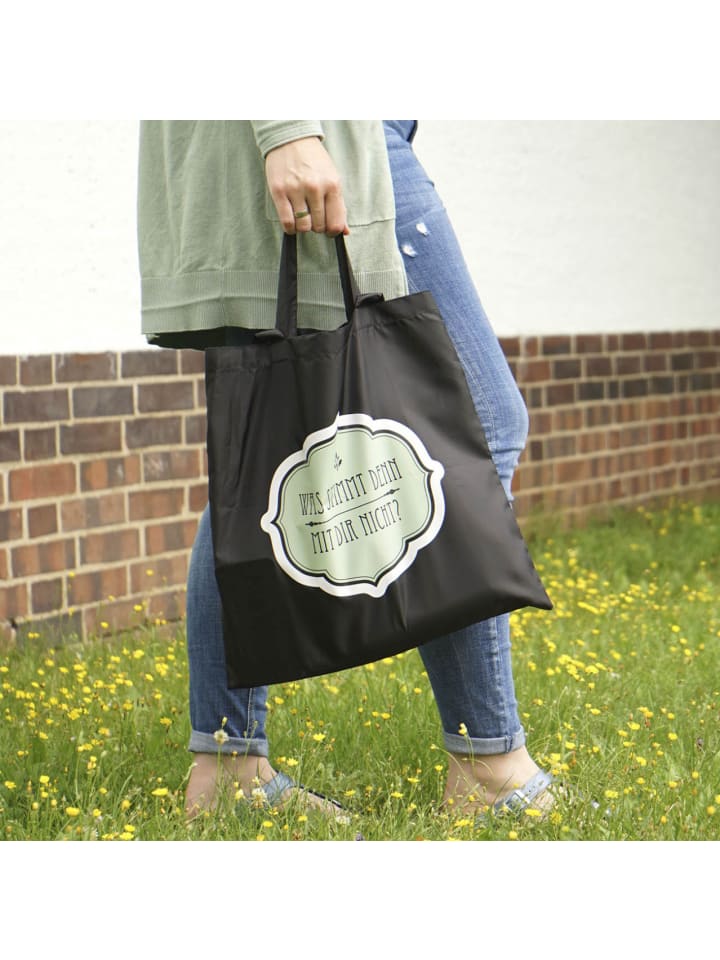 Geda Labels Tasche Was stimmt denn mit dir nicht in Schwarz - 40x40 günstig kaufen onesize