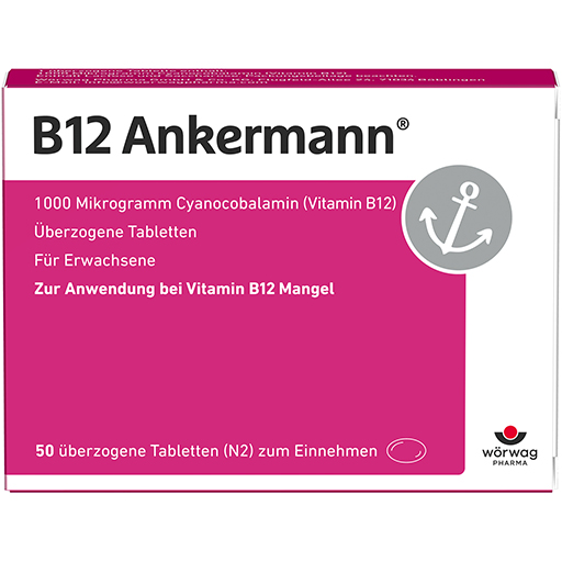 B12 ANKERMANN überzogene Tabletten  50 St  Tabletten, überzogen