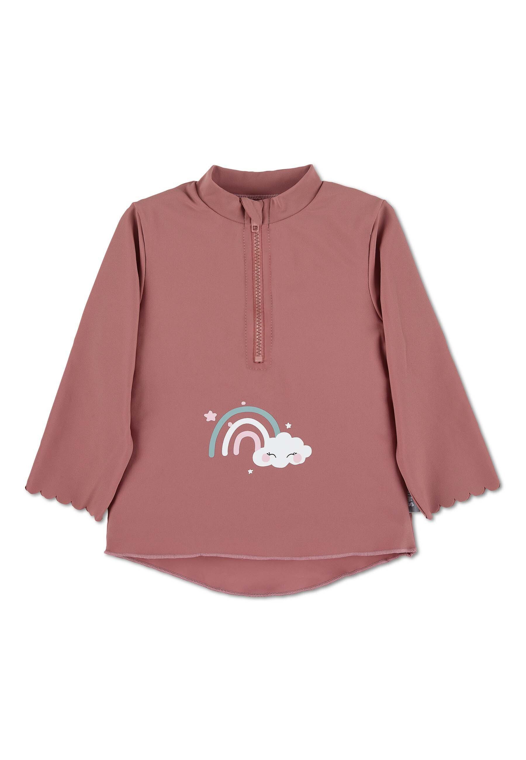Sterntaler® Badeanzug Langarm-Schwimmshirt Regenbogen (1-St., Kinderbadeanzug Langarm, Schwimmshirt gemustert) Schwimmanzug mit Reißverschluss und Stehkragen, Baby Badeanzug