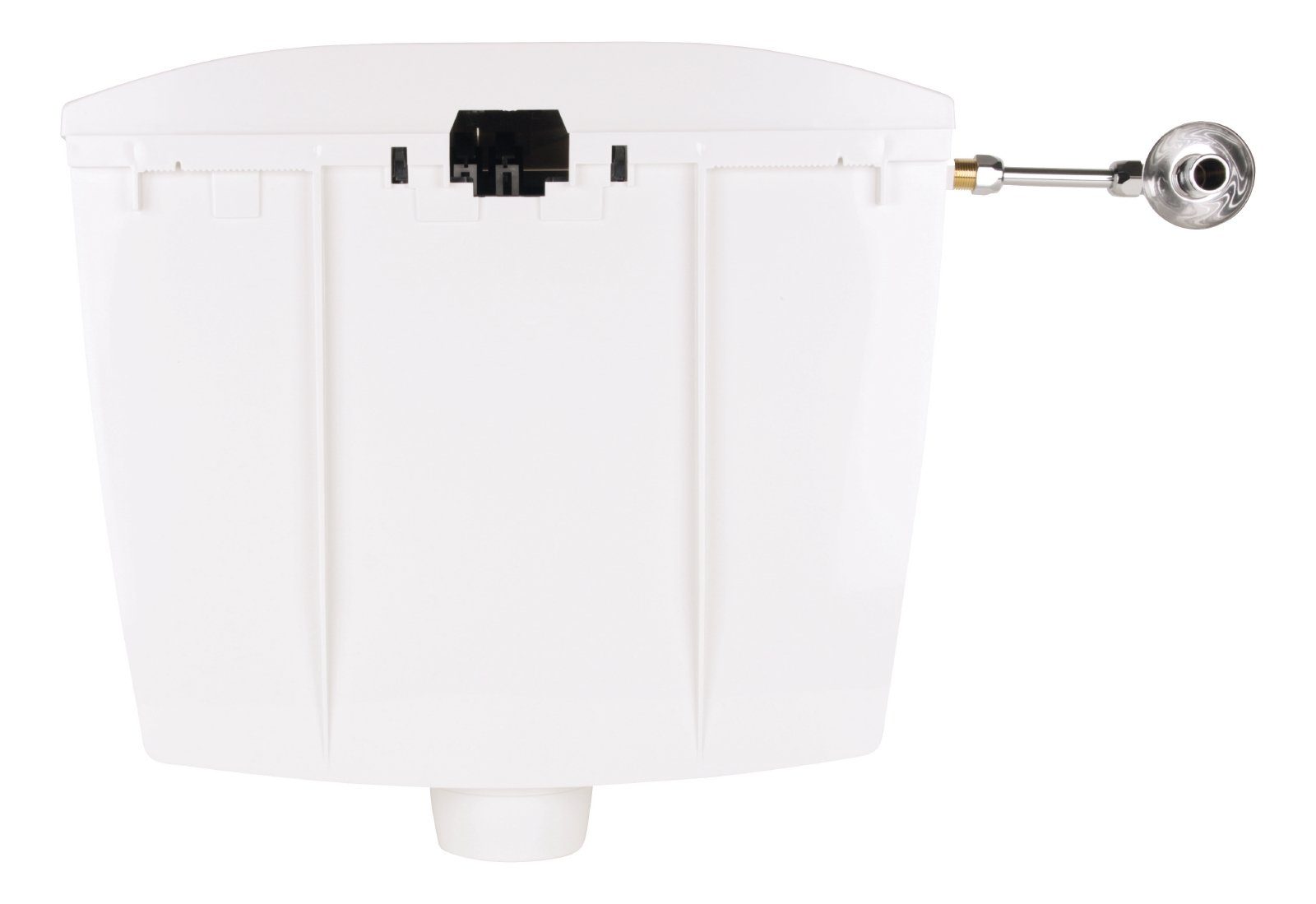 SANITOP WINGENROTH Spülkasten Karat, 9 l, Komplett-Set, Anschluss links oder rechts, Anschlussset hinten separat, Aufputzspülkasten, Weiß, Zwei-Mengen-Technik, Sparspülung, 210492