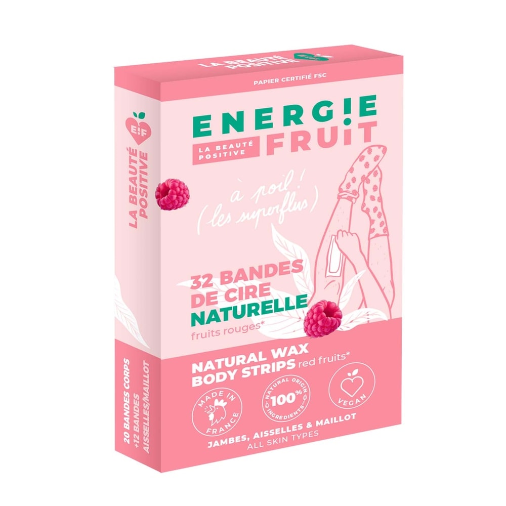 energie fruit FRUITS ROUGES | JAMBES, AISSELLES & MAILLOT Bandes de cire froides