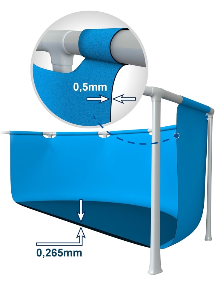 Intex Frame Pool Beachside (305x76cm) in blau günstig kaufen onesize
