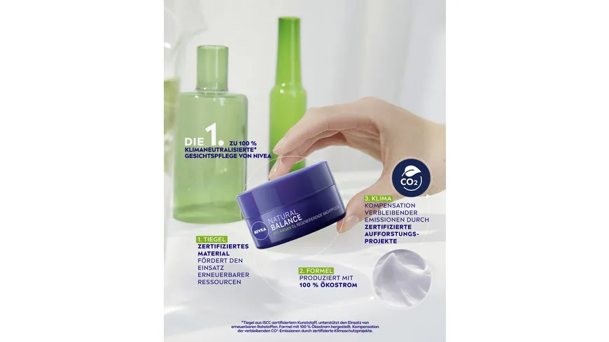 NIVEA Natural Balance Regenerierende Nachtpflege für jeden Hauttyp 50 ml