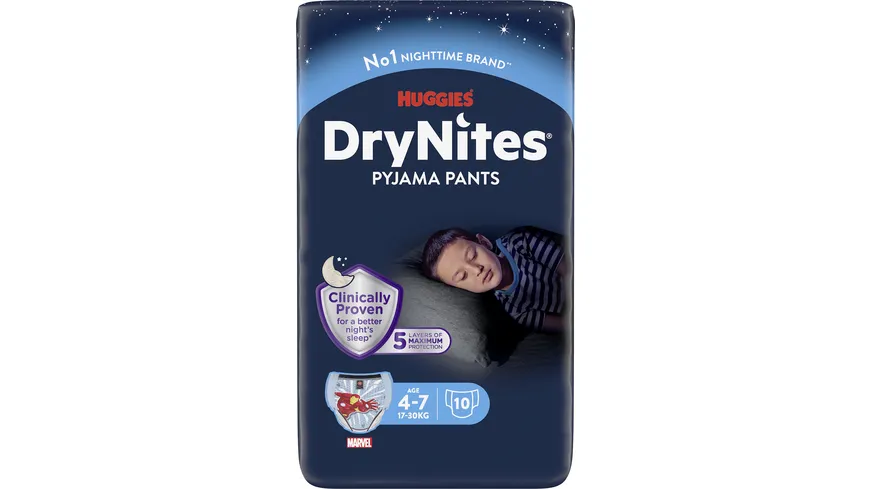 Huggies DryNites Boy 4-7 yrs.