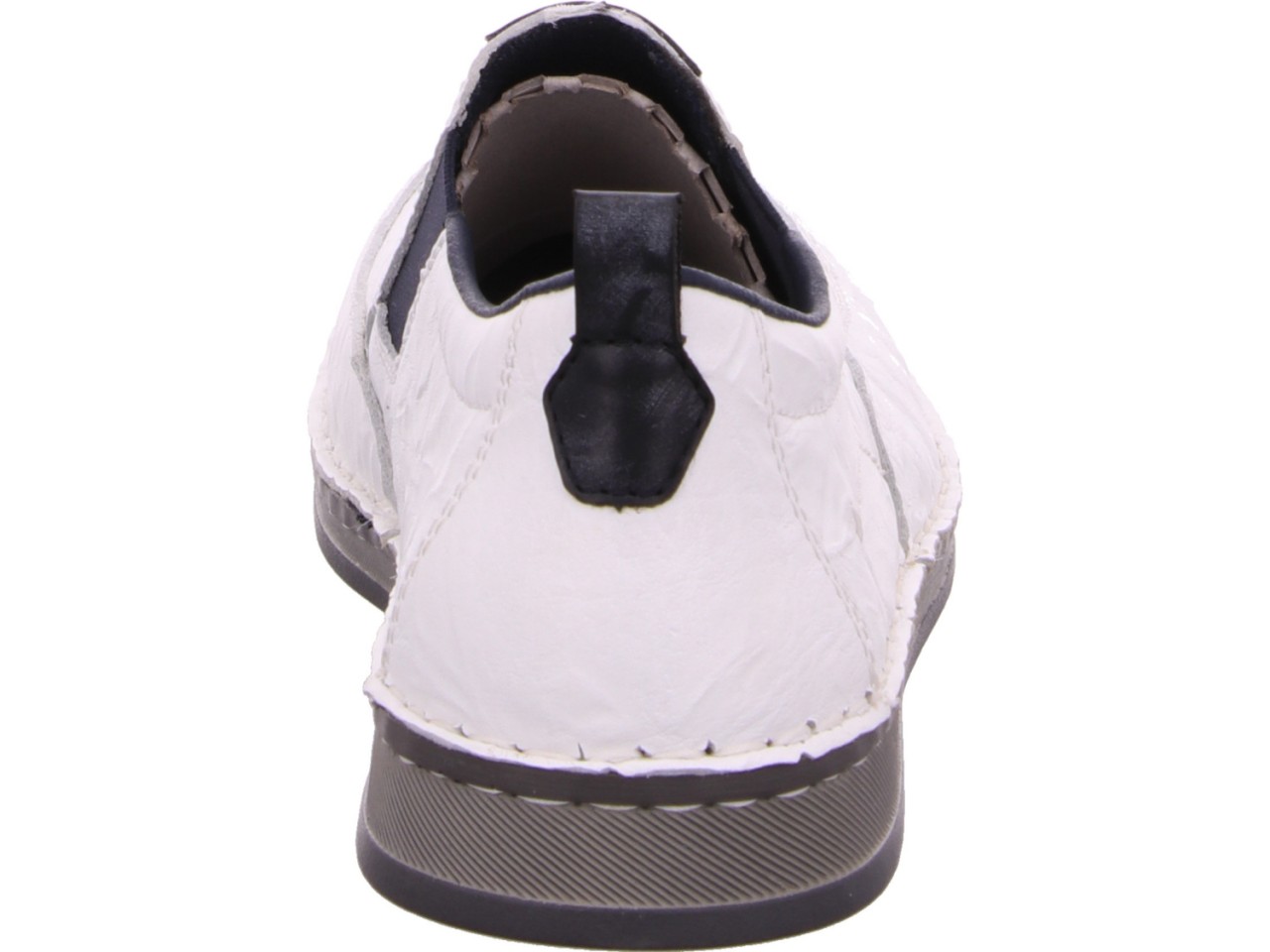 RIEKER Komfort Slipper weiss