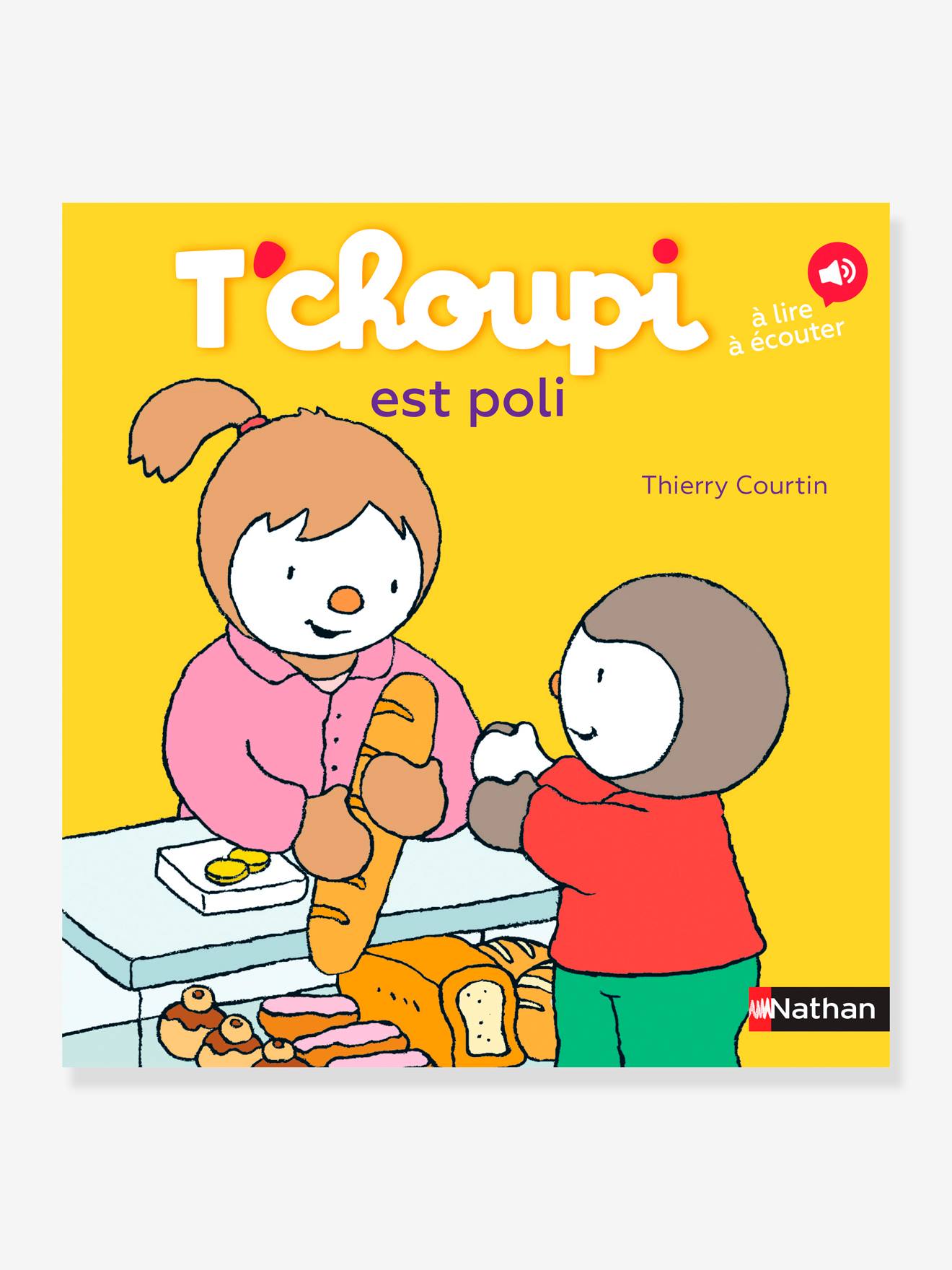 Livre T'choupi est poli NATHAN multico