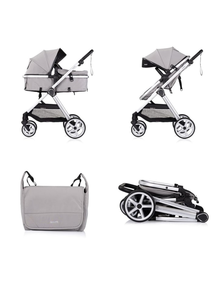 Chipolino Kombikinderwagen 2 in 1 Vista in grau günstig kaufen onesize