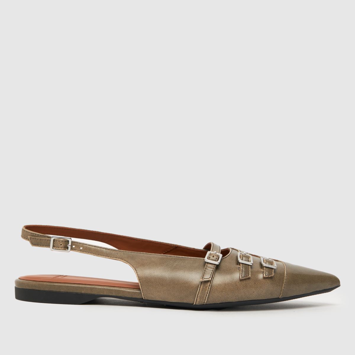 Vagabond Shoemakers – Hermine – Ljusgrå platta skor