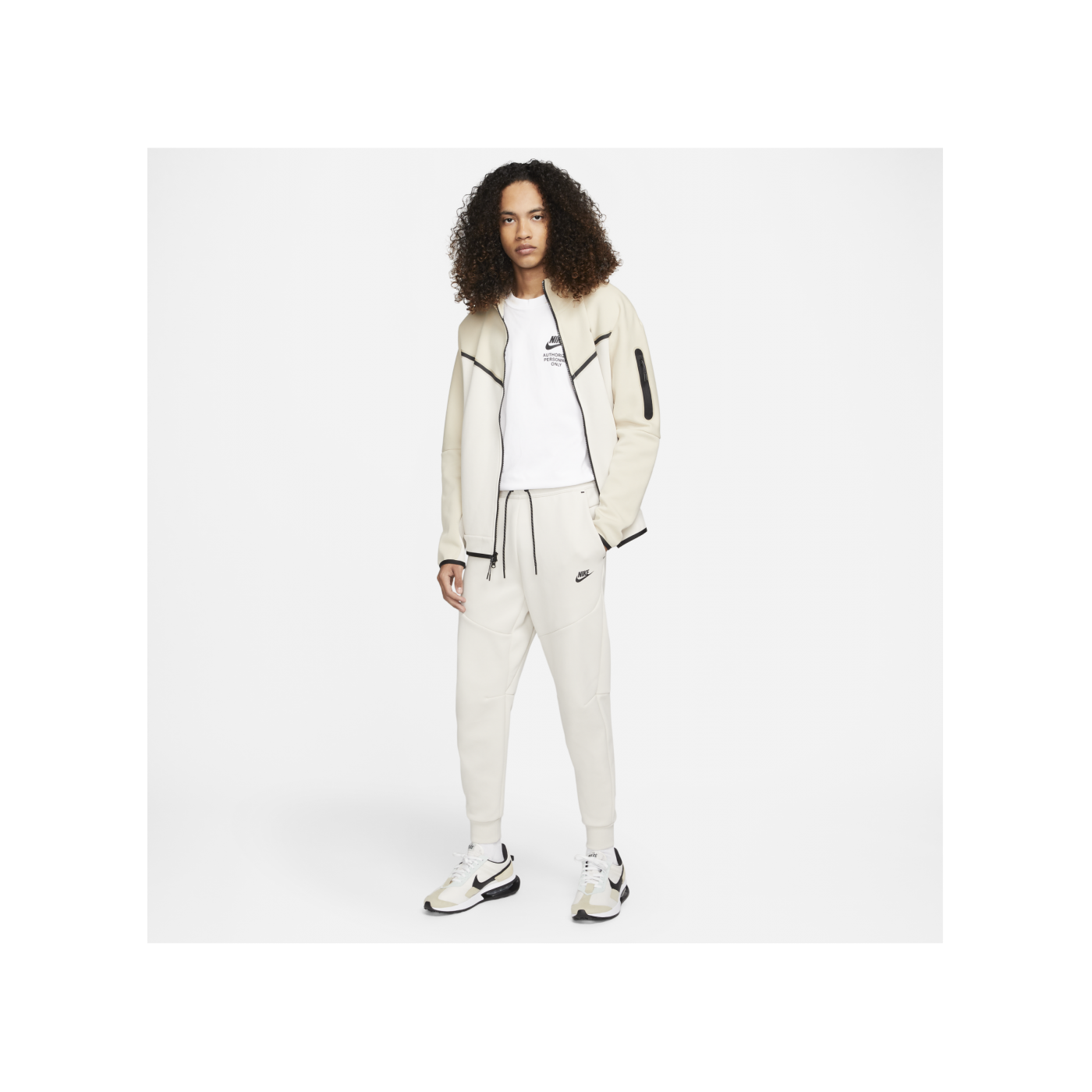 Nike Tech Fleece Jogginghose Weiss Schwarz F104