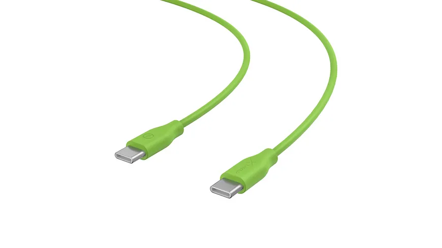 XLayer Colour Line Typ C auf Typ C Kabel 1 m Green