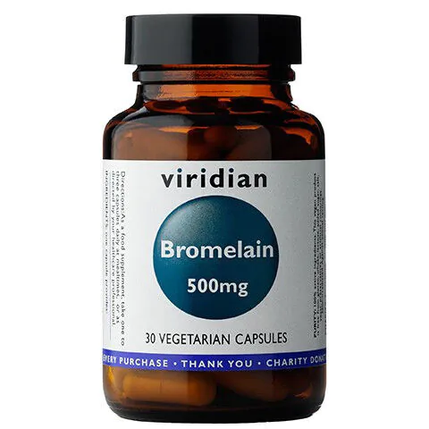 Viridian Bromelain, 30 kapsula