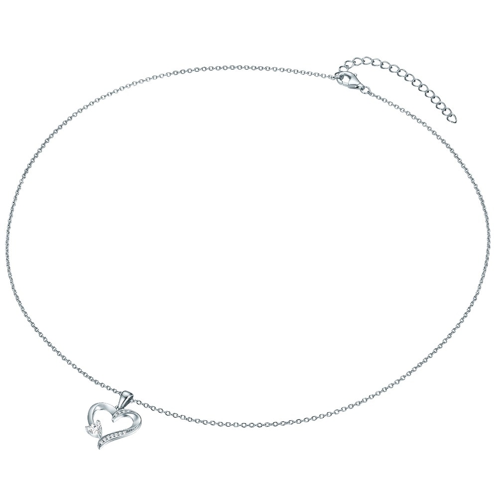 Rafaela Donata Chaîne Coeur Argent sterling Oxyde de zirconium (CZ) en Argent collier