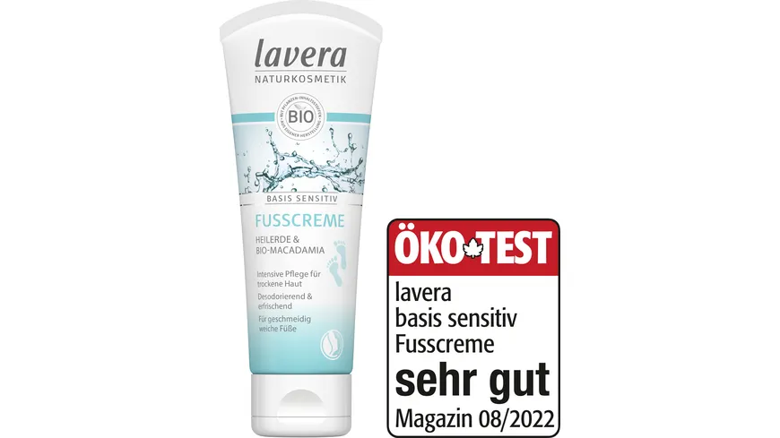 lavera BASIS SENSITIV Fußcreme 75 ml