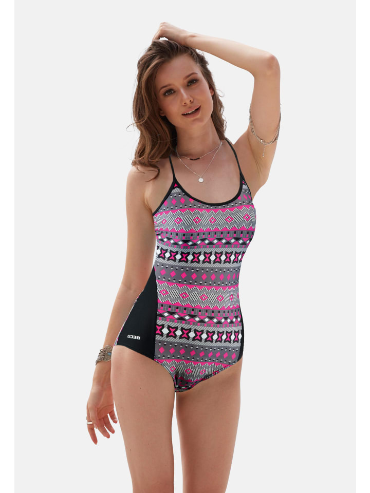 BECO the world of aquasports Badeanzug Maxmove Comfort Swimsuit in schwarz-pink günstig kaufen