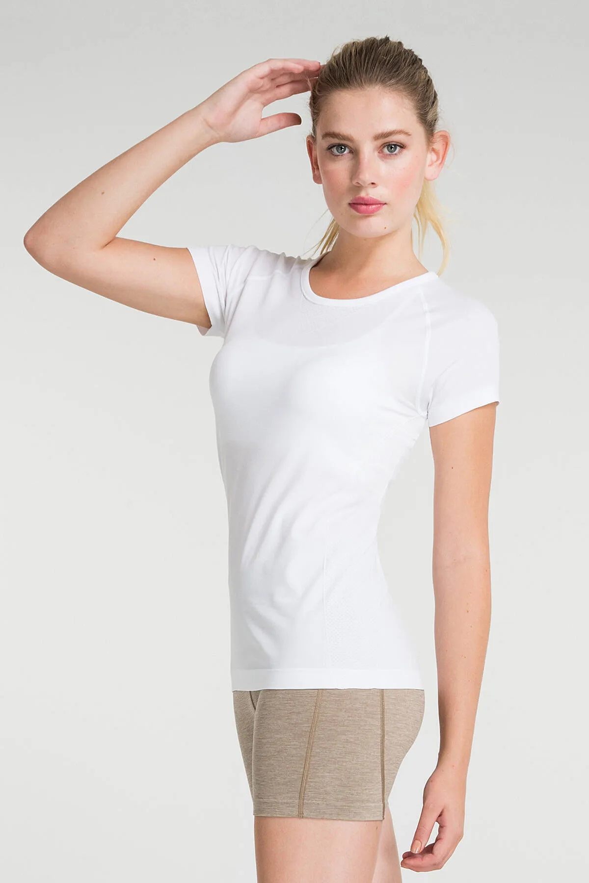 Jerf  Pasto Rundhals-Ultraleicht-T-Shirt Weiß
