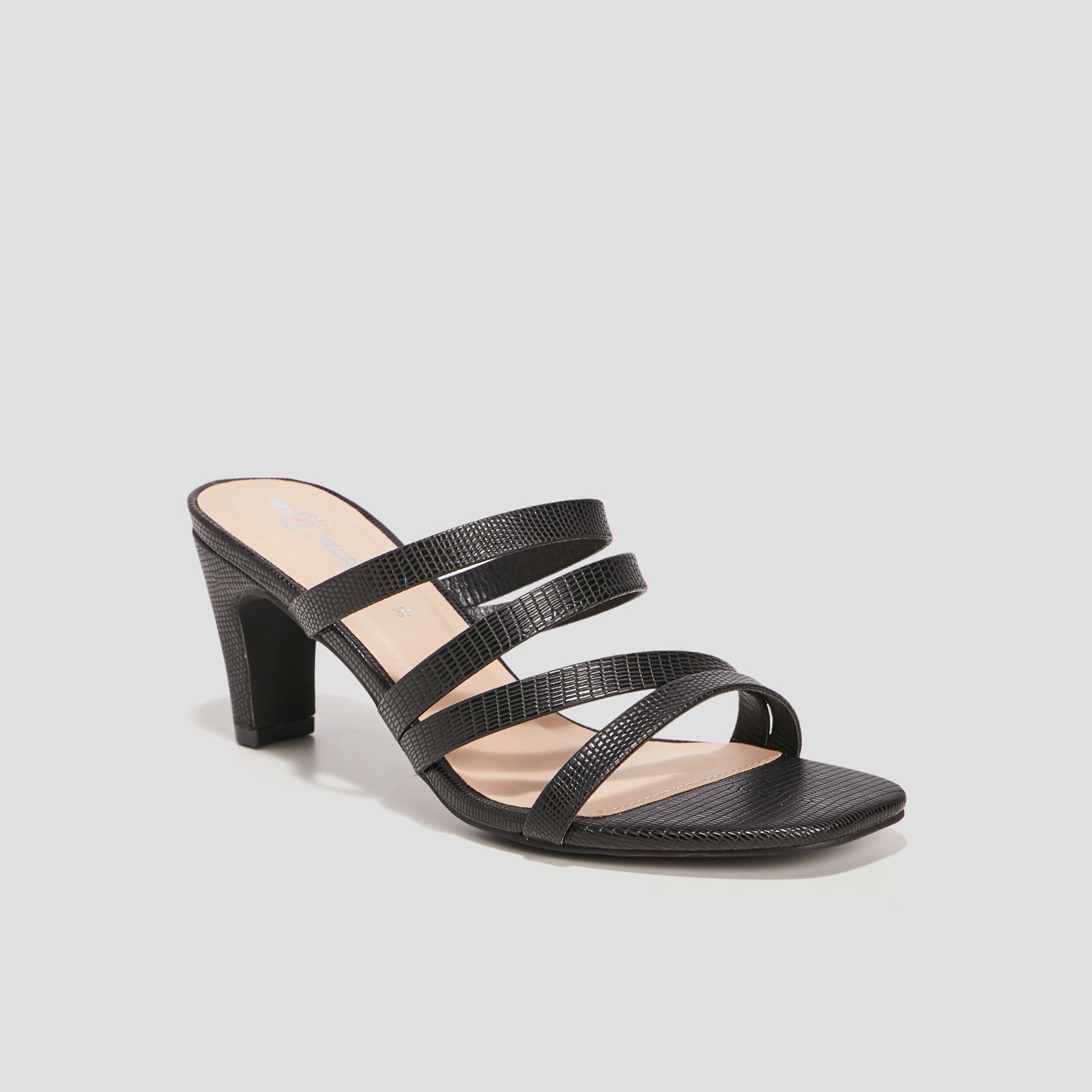 Mules à talons noir femme | La Halle