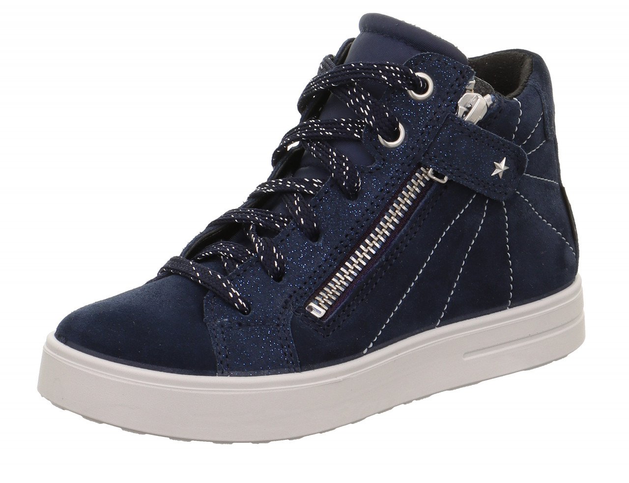 STELLA - Blau Sneaker high mit Reißverschluss