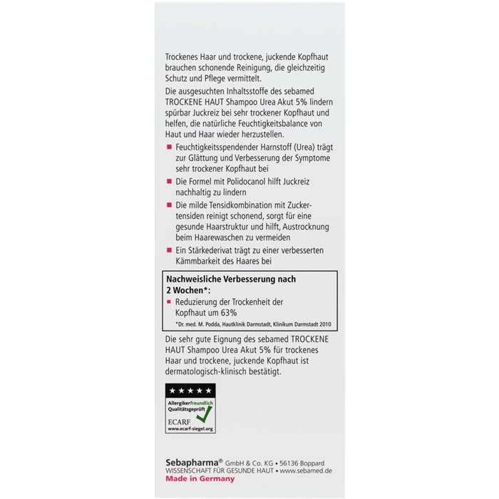 Trockene Haut Shampoo Urea Akut 5%