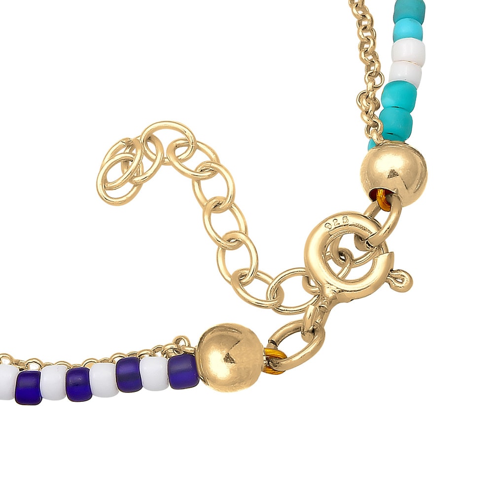 Elli Elli Bracelet Layer Stern Astro Beads Erbskette Bunt 925 Silber Bracelet