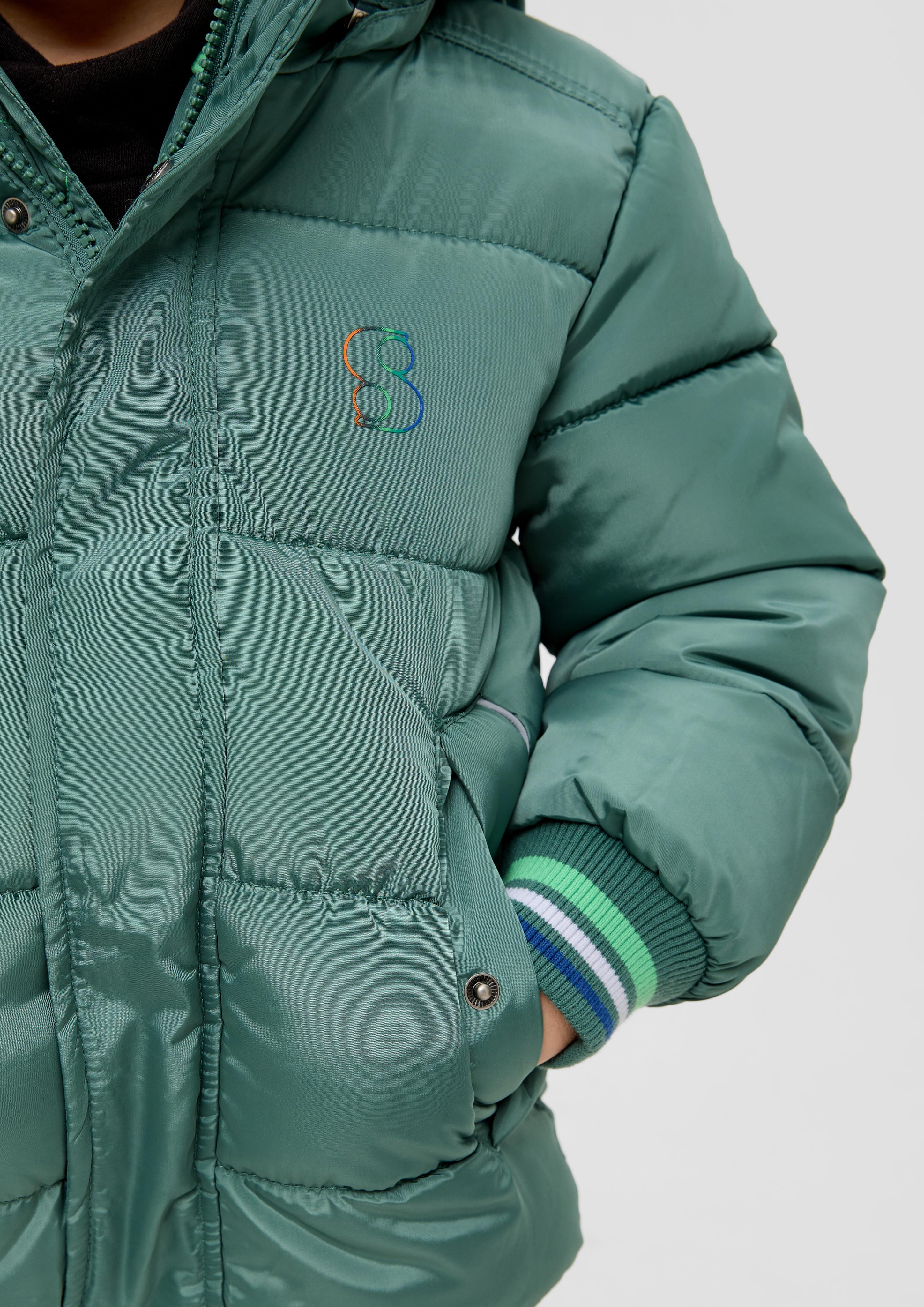 Steppjacke mit abnehmbarem Kunstfell  2132278-6576