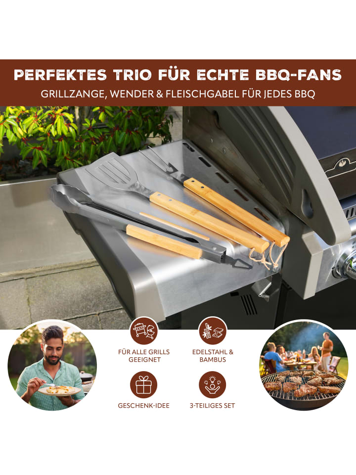bremermann 3tlg-Set Grillbesteck günstig kaufen onesize