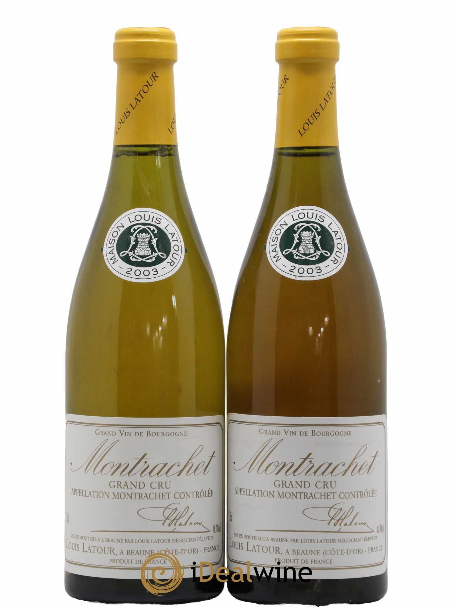 Montrachet Grand Cru Louis Latour  2003 - Lot de 2 Bouteilles