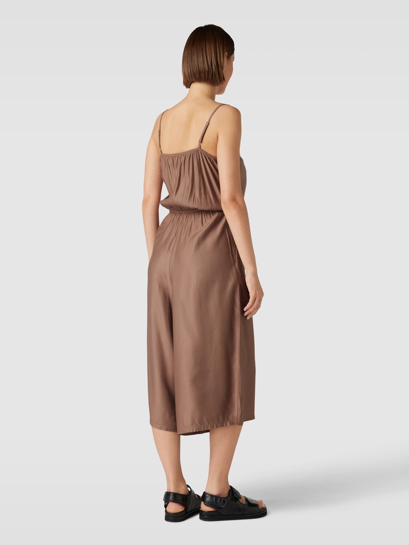 Jumpsuit mit Schnürung Modell 'Cattie' in hellbraun