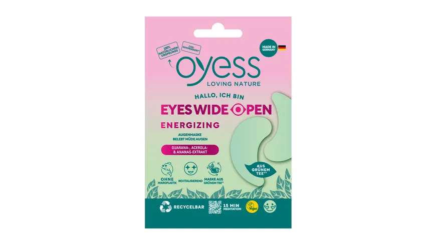 OYESS loving nature Augenmaske Eyes wide open