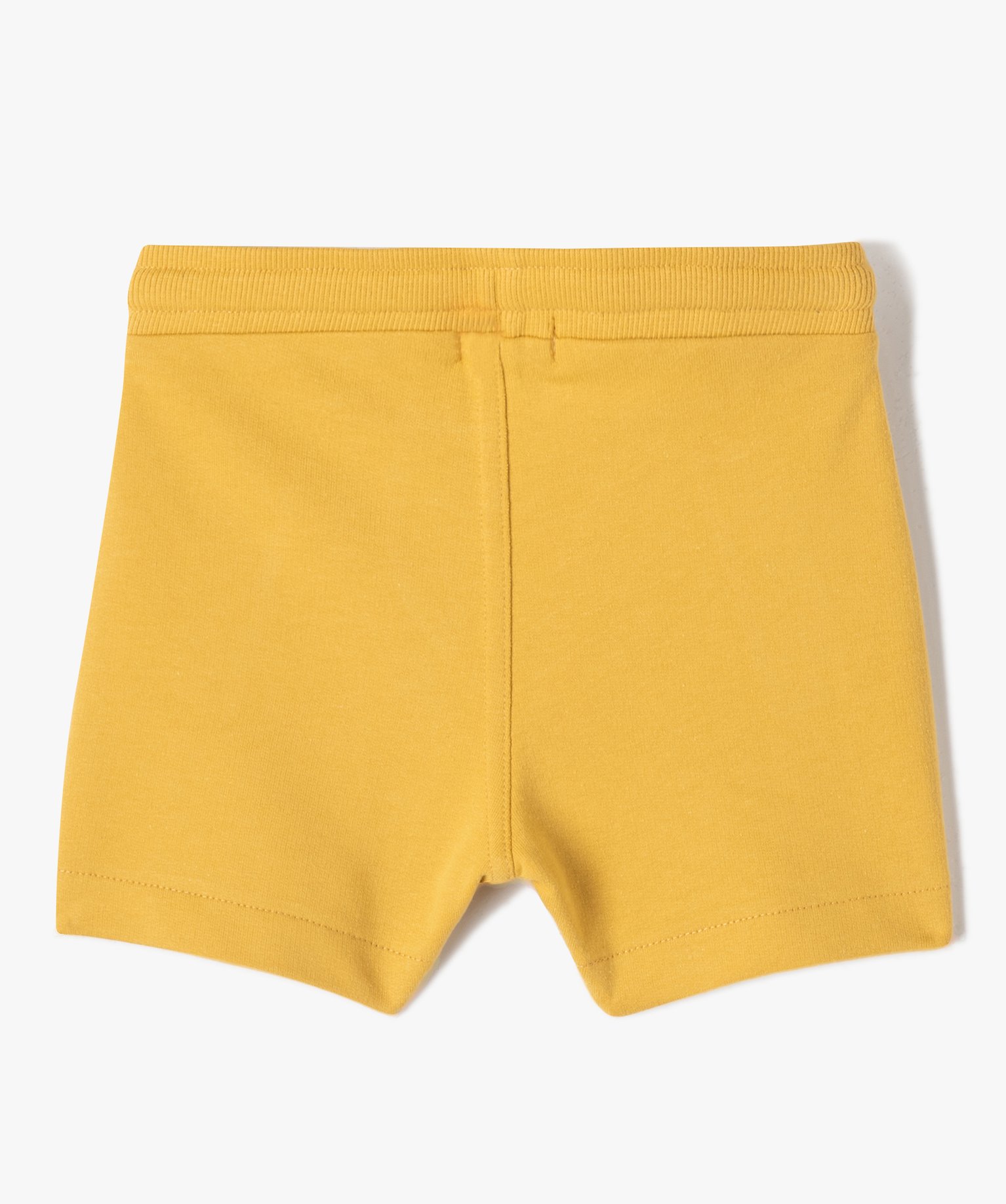 Short bébé Garçon en maille avec ceinture bord-cte jaune | GEMO