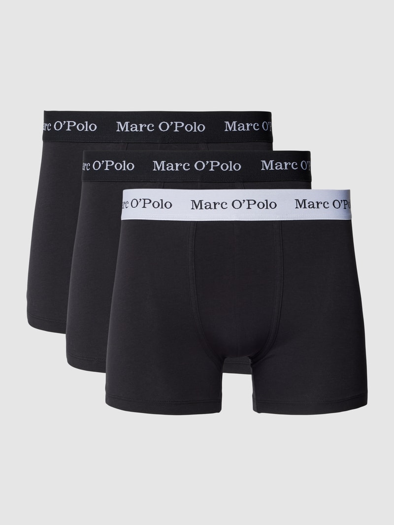Trunks mit elastischem Logo-Bund im 3er-Pack in schwarz