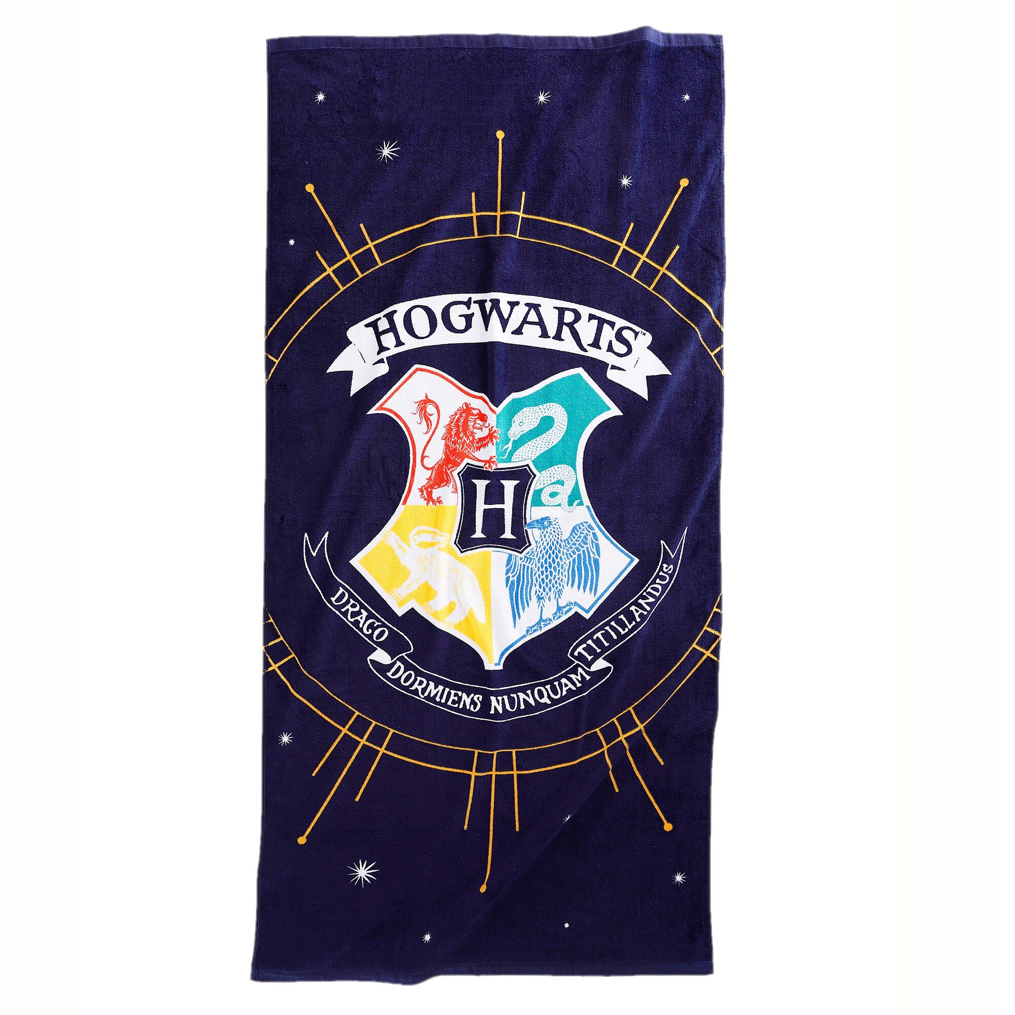 Drap de plage Harry Potter éponge velours coton
