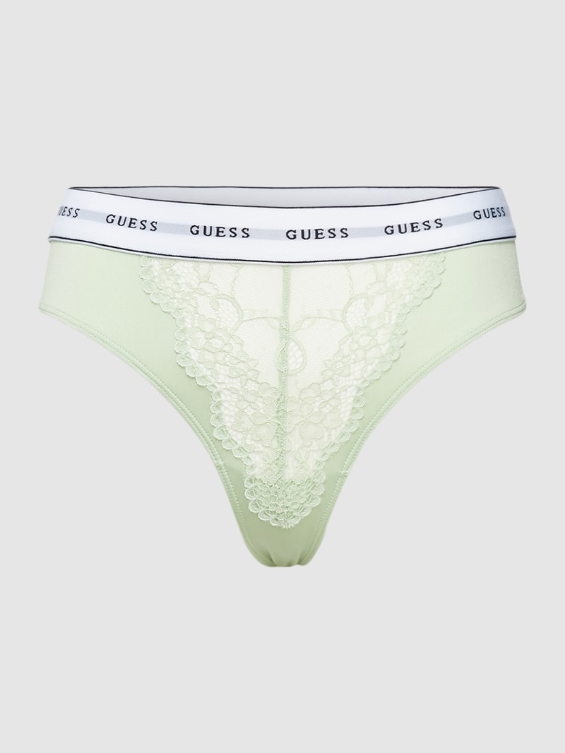 String mit Spitzenbesatz Modell 'BELLE THONG' in mint