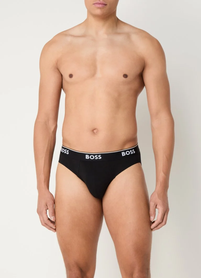 HUGO BOSS Briefs with logo band in 3-pack