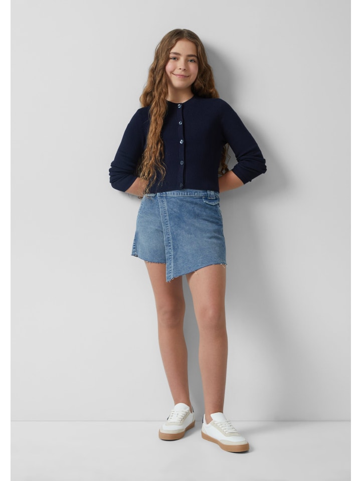 s.Oliver Strickjacke langarm in Blau günstig kaufen