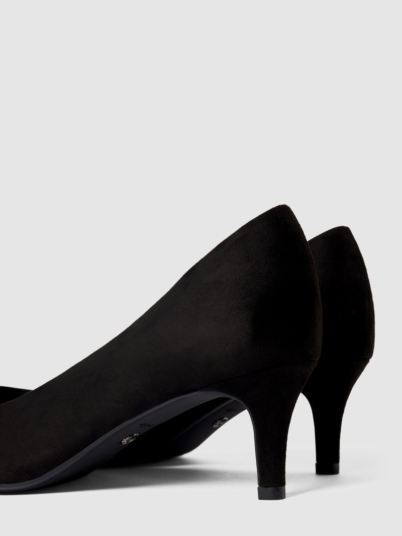 Pumps mit Label-Detail in schwarz
