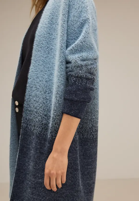 Street One Lange Federgarn Strickjacke