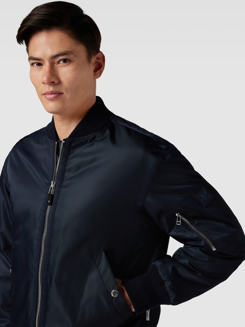 Bomberjacke mit Stehkragen Modell 'Chevignon' in marineblau
