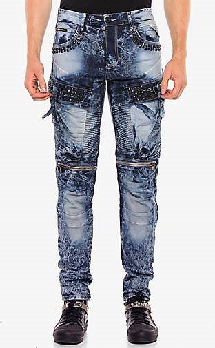 Cipo & Baxx Cargohose mit Edelstein Taschen in Regular Fit