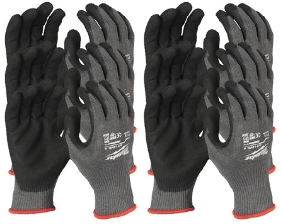Milwaukee Accessories 4932471622 Delovne rokavice, namočene v tekočino, razred reza 5/E, 12 parov, velikost 8/M