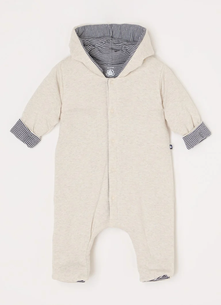 Dětská kombinéza Petit Bateau s výšivkou loga