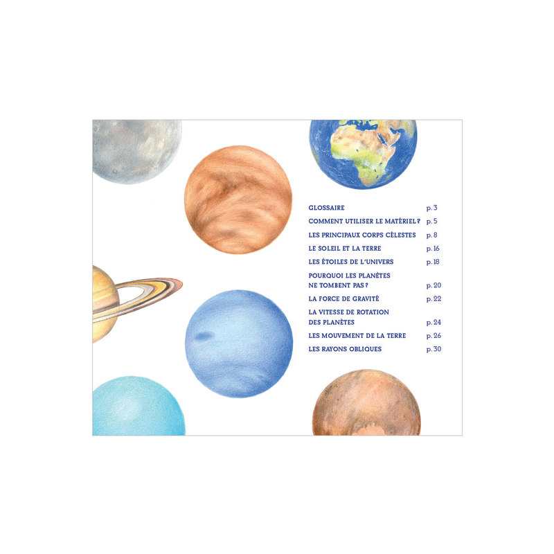 Livre Mon coffret Montessori astronomie - Nathan Jeunesse