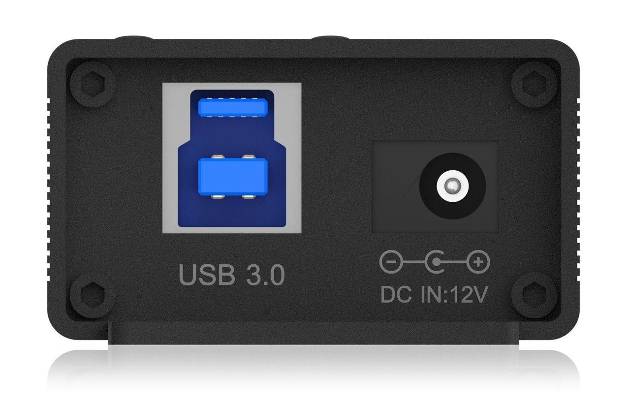 ICY BOX IB-HUB1717-U3, 16 1 port USB Hub, 16x USB, 1x USB Laden, USB 3.2 Gen 1, 96W