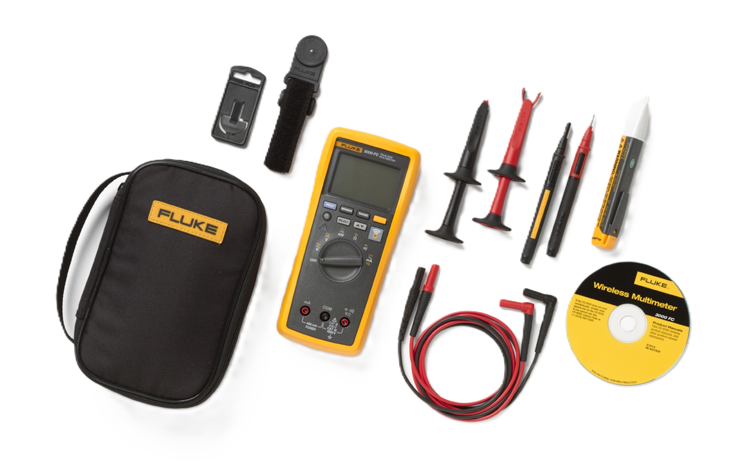 Fluke 4699302 3000FC/1AC-II Kit Multimeter en spanningzoeker 200V-1000V