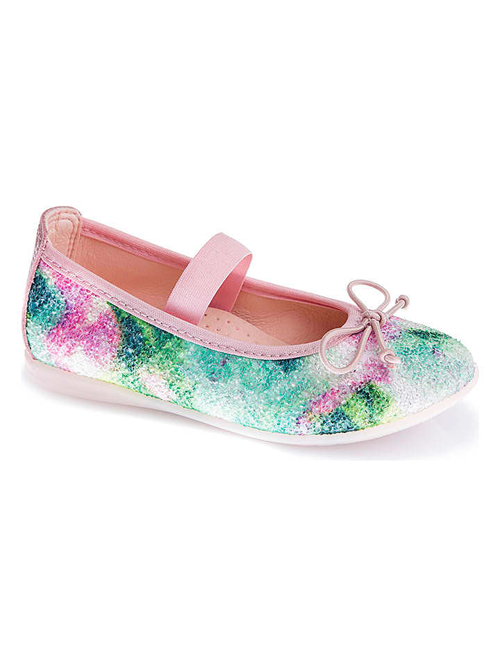 Pablosky Spangenballerinas in Grün/ Rosa günstig kaufen 34