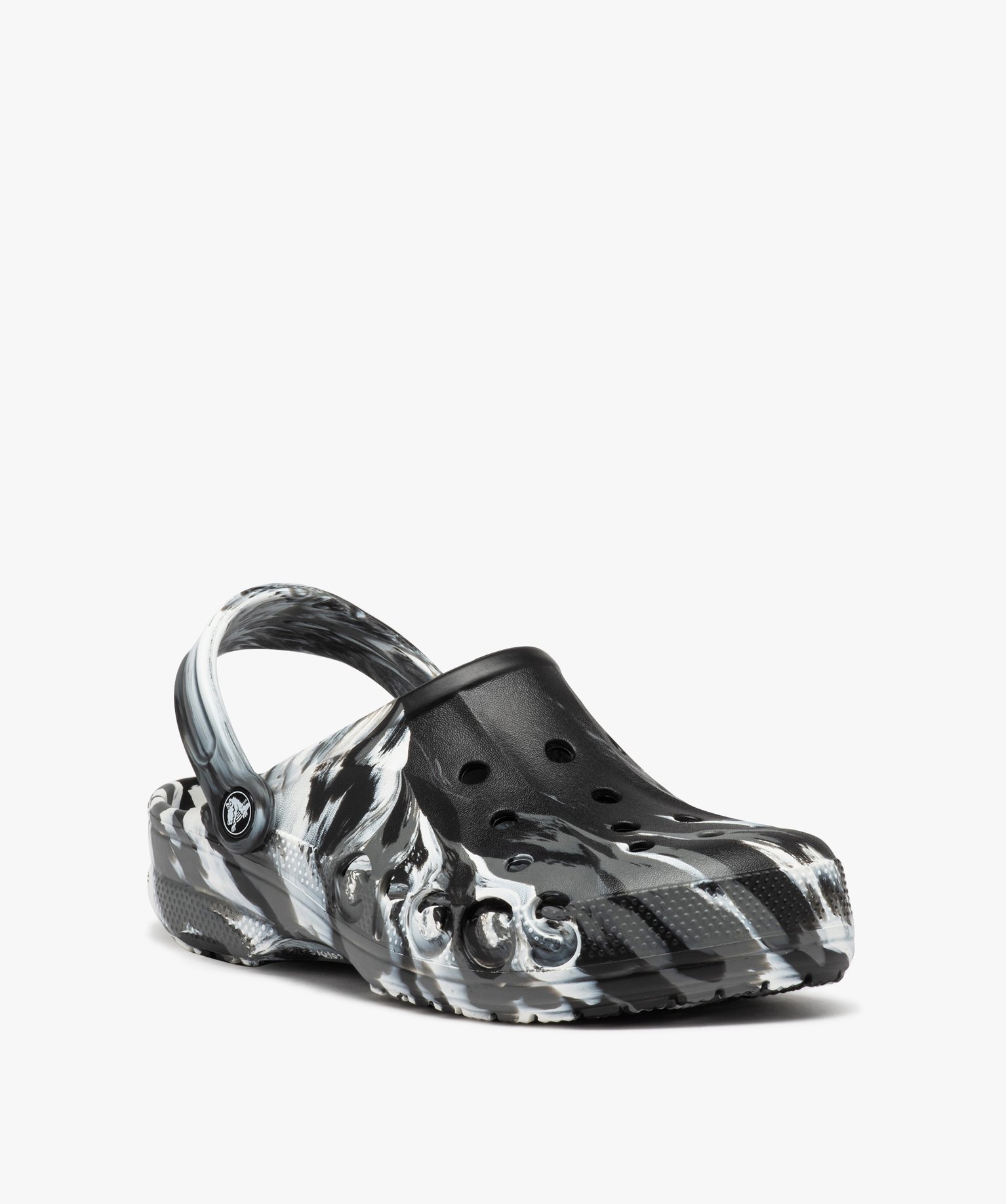 Sabots souples homme dessus perforé effet marbré - Crocs noir | GEMO