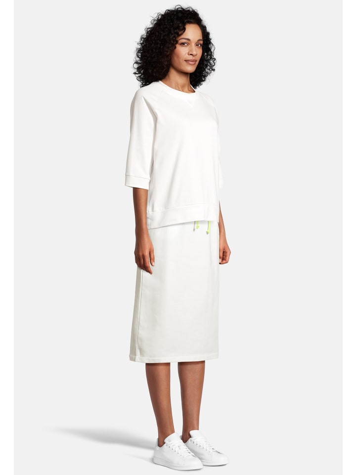 Salzhaut Knielanger Rock (Midi) LUMPSACK in Offwhite günstig kaufen